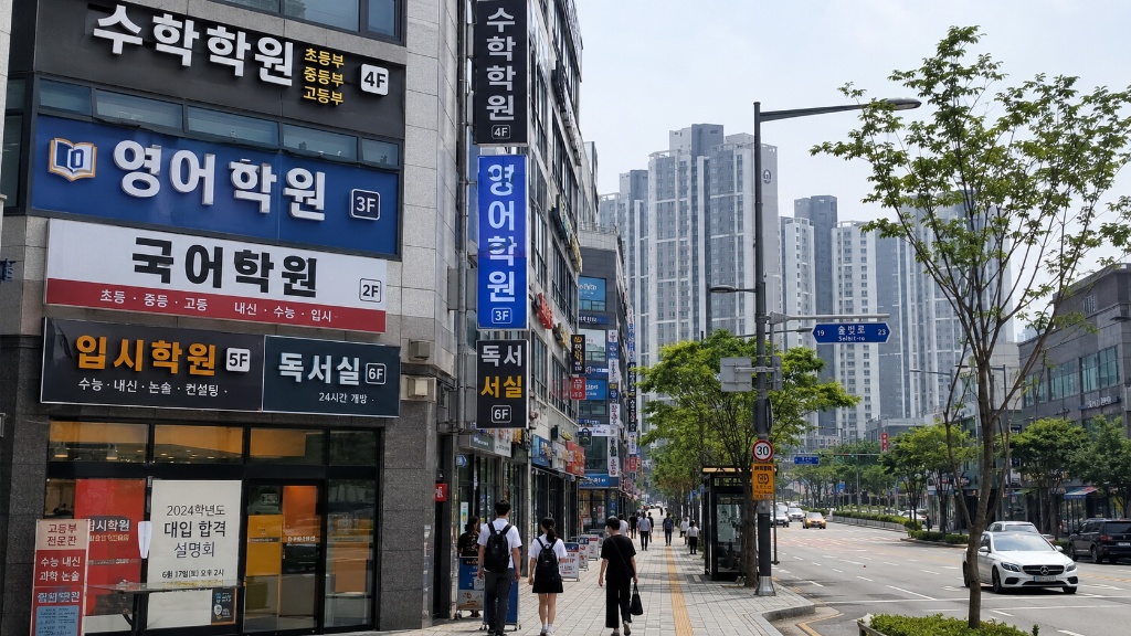 대한민국 학원가 거리